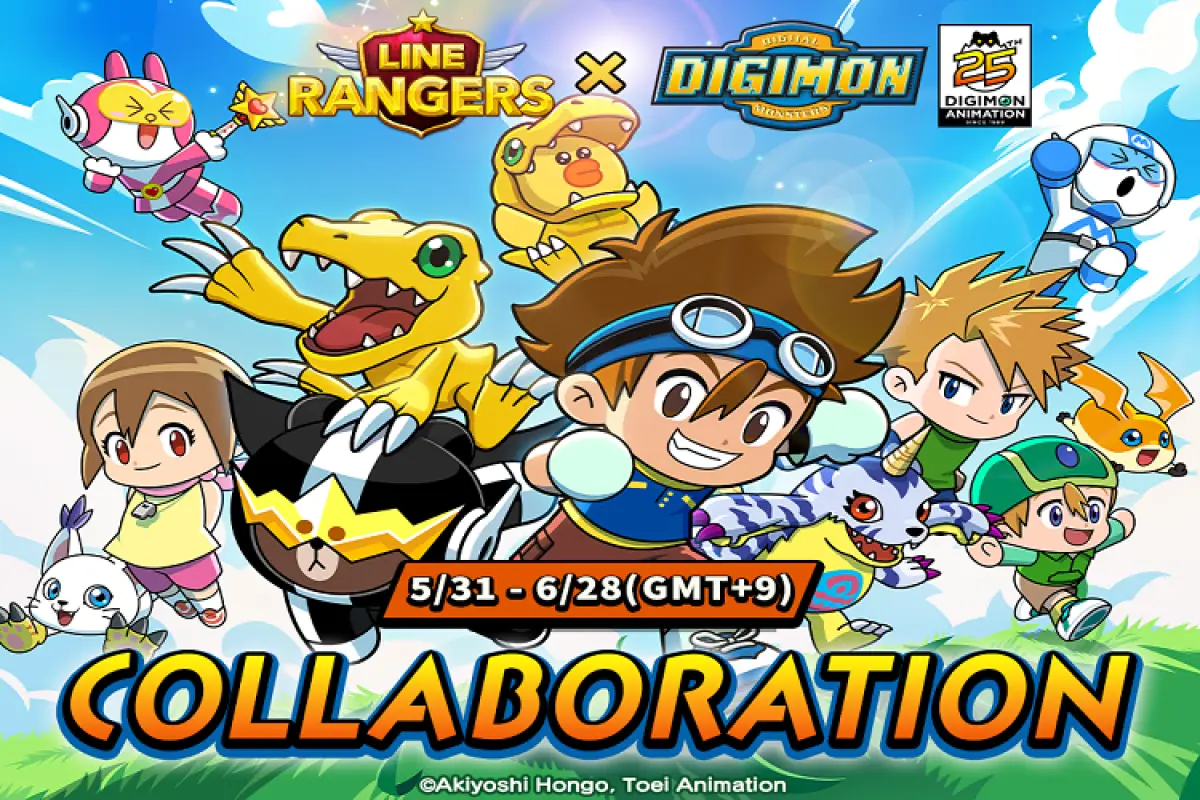 Kolaborasi Langka Line Rangers dengan Digimon Adventure, Bikin ...